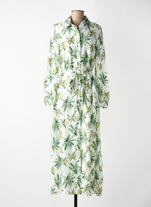 Rochie lungă mâneci lungi mâneci lungi verde EXQUISS'S femme