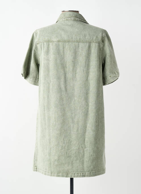 Rochie scurtă mâneci scurte mâneci scurte gri FEELKOO femme