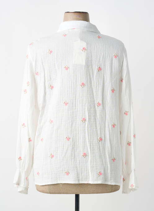 Cămașă croială dreaptă mâneci lungi alb BY ONE femme