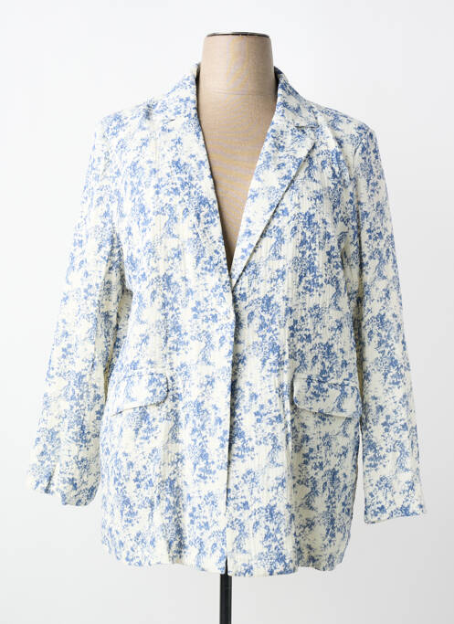 Sacou croială cambrată albastru BY ONE femme