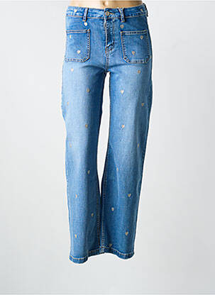 Blugi cu croială dreaptă elasticitate mărime normală albastru ONADO femme