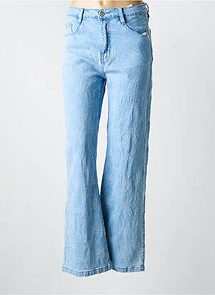 Blugi cu croială largă elasticitate mărime normală albastru FOLYROSE femme