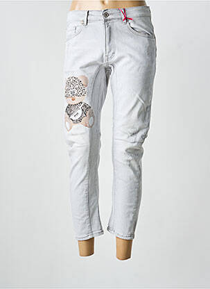 Blugi cu croială slim elasticitate mărime normală gri CARLA GIANNINI femme