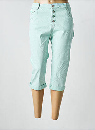 Pantalon trei sferturi elasticitate mărime normală albastru KAROSTAR femme