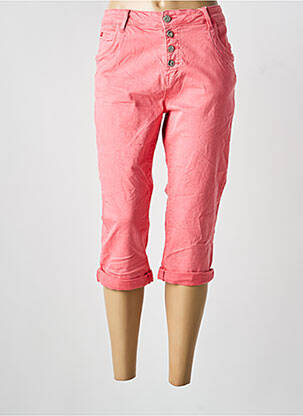 Pantalon trei sferturi elasticitate mărime normală roz KAROSTAR femme