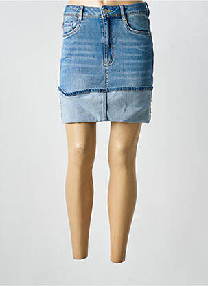 Fustă scurtă buzunare albastru TOXIK3 femme