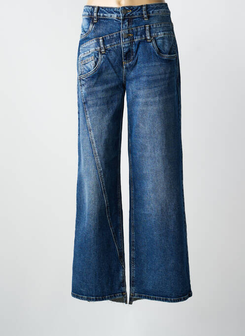 Blugi cu croială largă elasticitate mărime normală albastru TOXIK3 femme