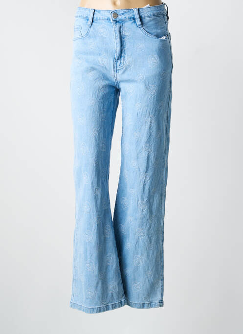 Blugi cu croială largă elasticitate mărime normală albastru FOLYROSE femme