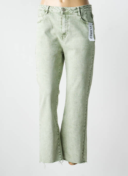 Blugi cu croială dreaptă elasticitate mărime normală verde FOLYROSE femme