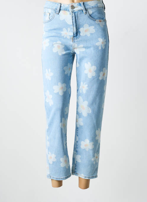 Blugi cu croială dreaptă elasticitate mărime normală albastru FOLYROSE femme