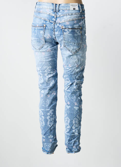 Blugi cu croială slim elasticitate mărime normală albastru KAROSTAR femme