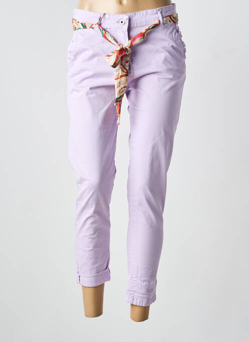 Pantalon 7/8 elasticitate mărime normală violet NAIIF femme