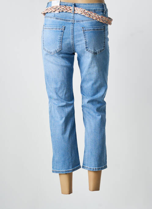 Pantalon trei sferturi croială dreaptă mărime normală albastru ONADO femme