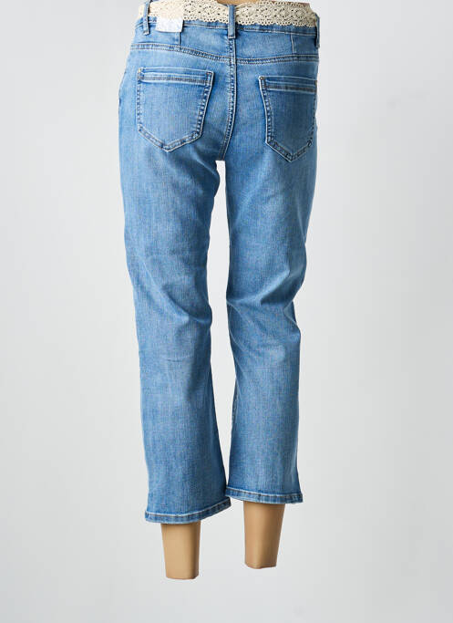 Pantalon trei sferturi croială dreaptă mărime normală albastru ONADO femme