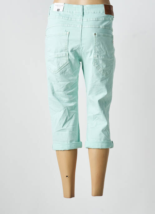 Pantalon trei sferturi elasticitate mărime normală albastru KAROSTAR femme