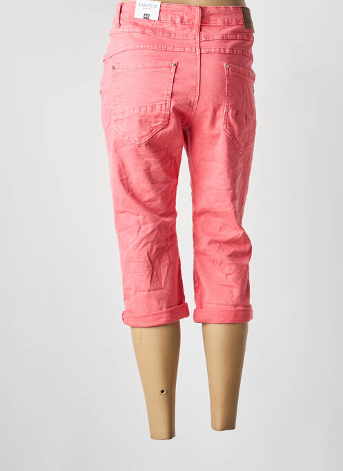 Pantalon trei sferturi elasticitate mărime normală roz KAROSTAR femme