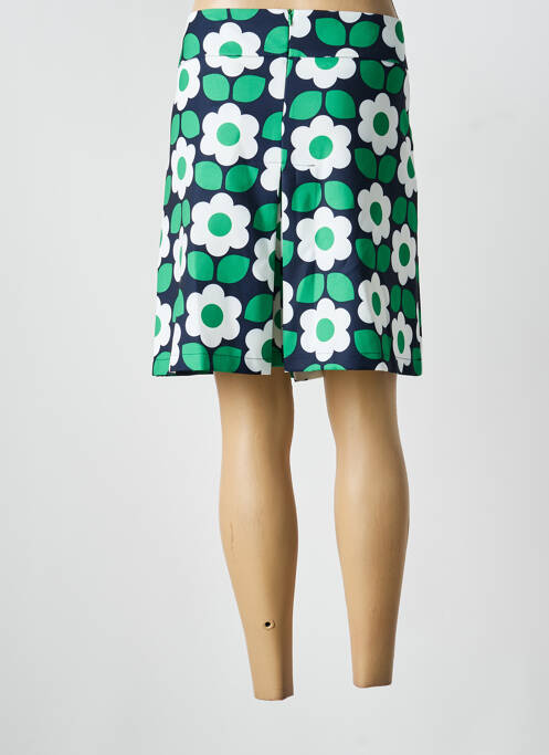 Fustă scurtă croială dreaptă verde HIPPOCAMPE femme