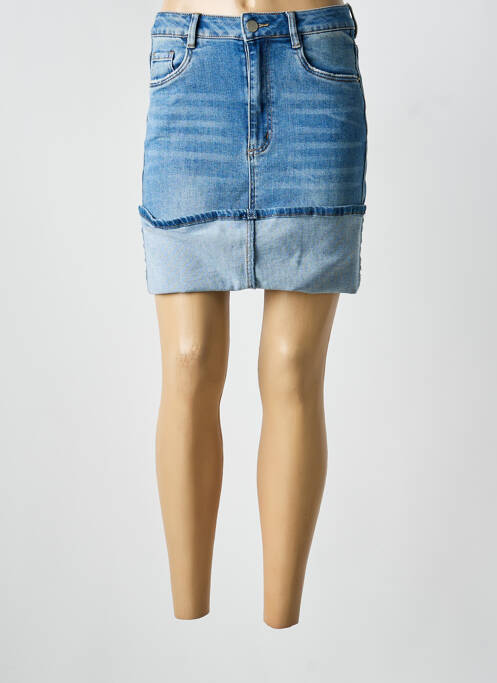 Fustă scurtă buzunare albastru TOXIK3 femme