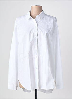 Cămașă croială dreaptă mâneci lungi alb SENES femme