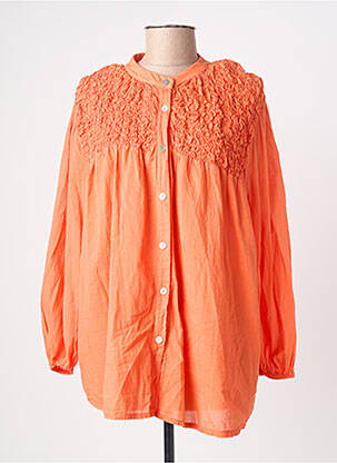 Cămașă croială dreaptă mâneci lungi portocaliu AROMA femme