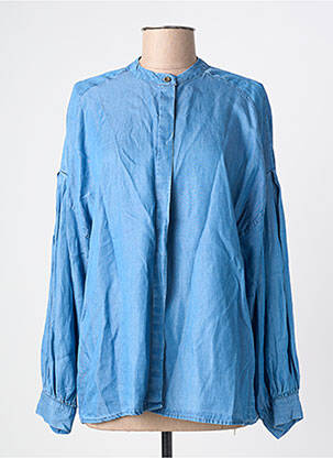 Cămașă croială dreaptă mâneci lungi albastru AROMA femme