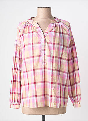 Bluză guler rotund mâneci lungi roz SEASON femme