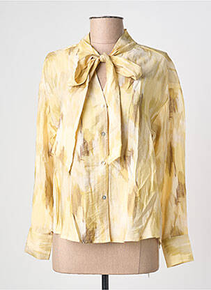 Cămașă croială cambrată mâneci lungi galben EXQUISS'S femme