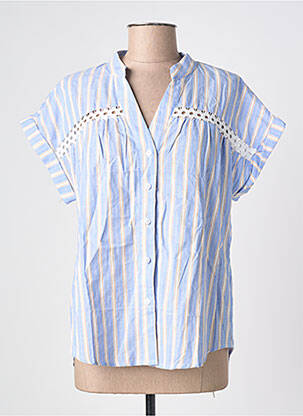 Cămașă mâneci scurte mâneci scurte albastru IKOONE&BIANKA femme