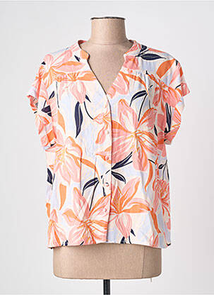 Cămașă mâneci scurte mâneci scurte portocaliu IKOONE&BIANKA femme