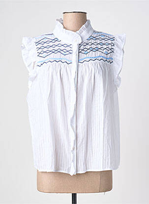 Cămașă mâneci scurte mâneci scurte alb IKOONE&BIANKA femme