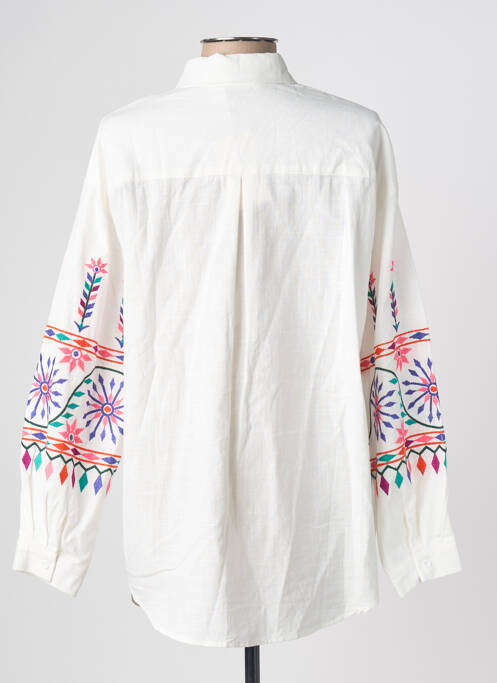 Cămașă croială dreaptă mâneci lungi alb MUSY MUSE femme