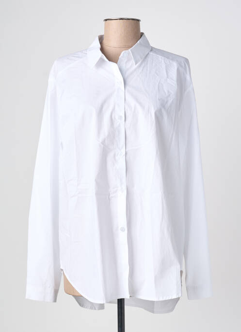 Cămașă croială dreaptă mâneci lungi alb SENES femme