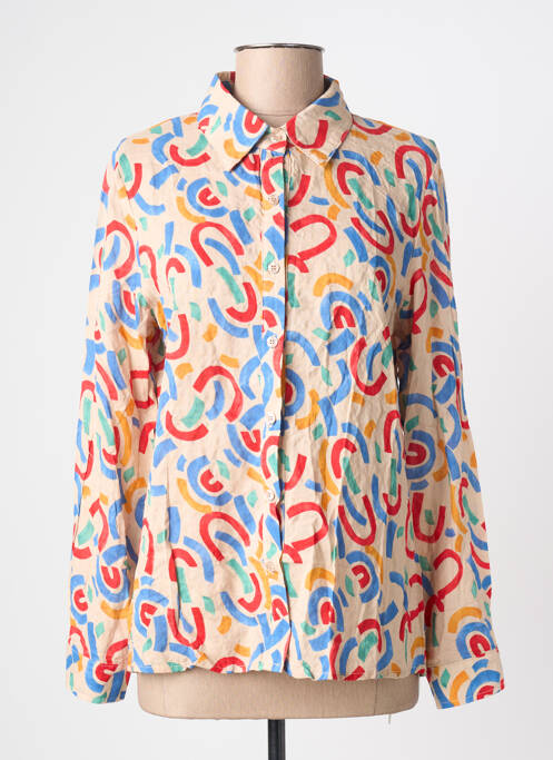 Cămașă croială cambrată mâneci lungi bej JUBYLEE femme