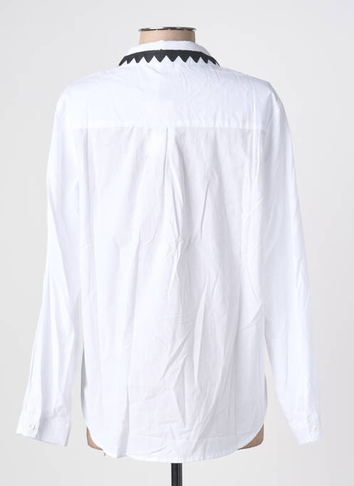 Cămașă croială cambrată mâneci lungi alb MUSY MUSE femme