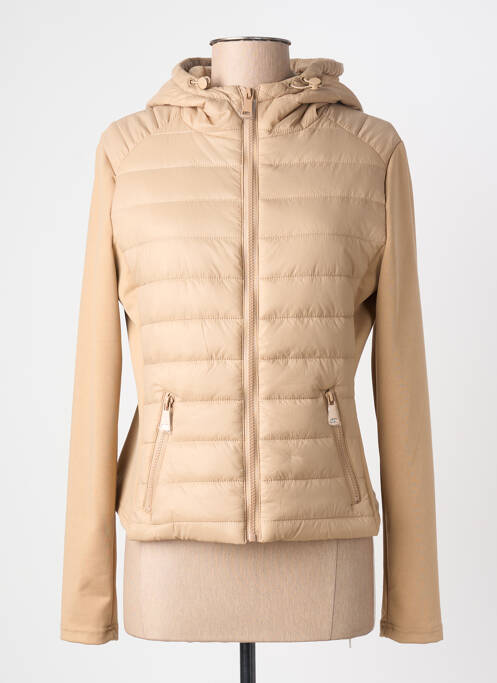 Geacă matlasată buzunare cu glugă bej NAIIF femme