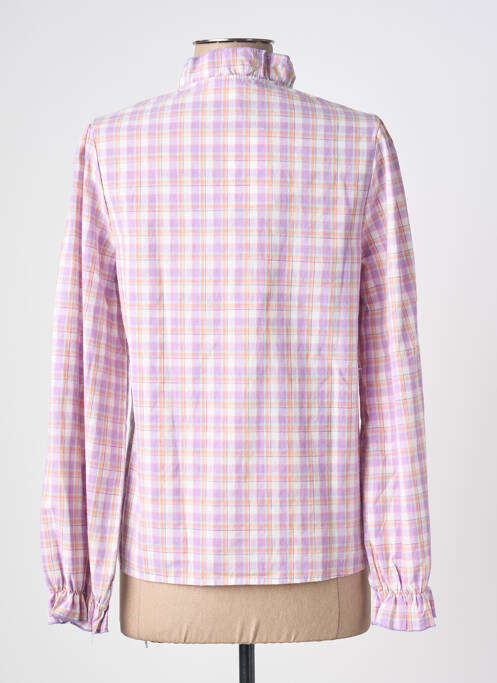 Cămașă croială cambrată mâneci lungi violet KILKY femme