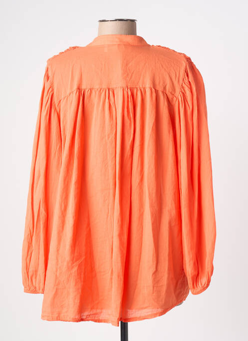 Cămașă croială dreaptă mâneci lungi portocaliu AROMA femme