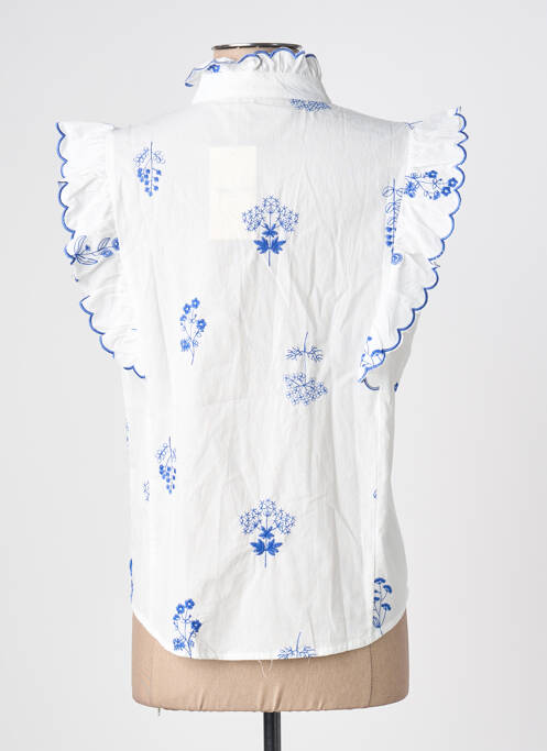 Cămașă mâneci scurte mâneci scurte alb EXQUISS'S femme