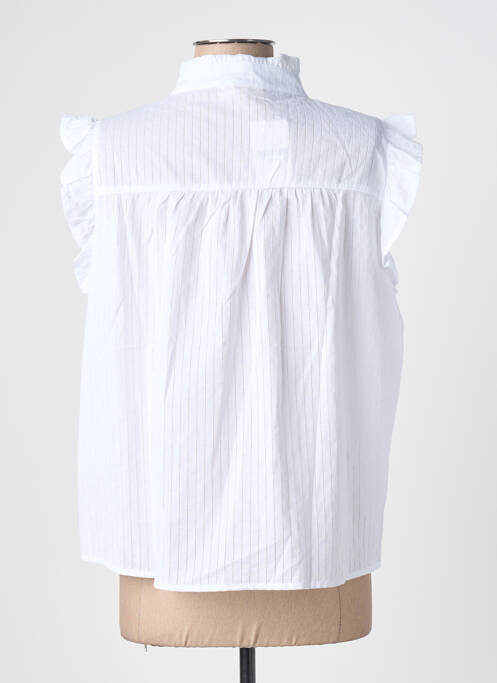 Cămașă mâneci scurte mâneci scurte alb IKOONE&BIANKA femme