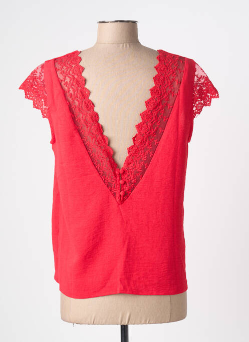 Cămașă mâneci scurte mâneci scurte roșu EMMA ELLA femme