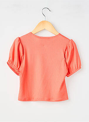 Tricou croială cambrată mâneci scurte portocalie P'TIT MÔME fată