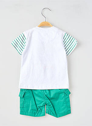Set șort serigrafie flockată verde BABY BOL băiat