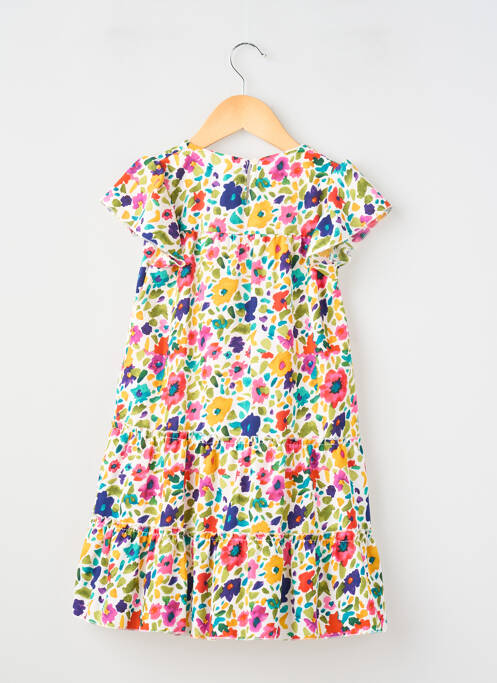 Rochie scurtă țesătură poplin mâneci scurte alb P'TIT MÔME fille