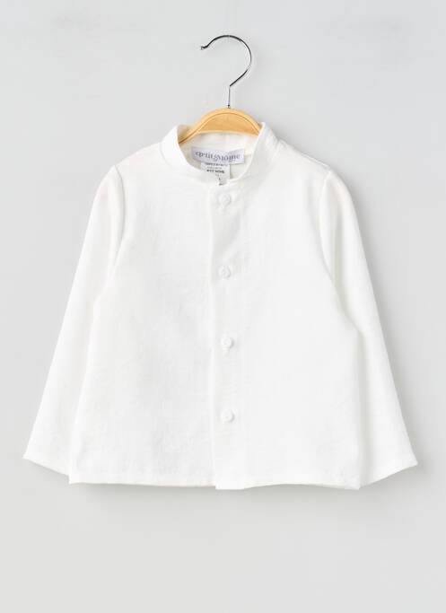 Cămașă croială dreaptă mâneci lungi alb P'TIT MÔME fille