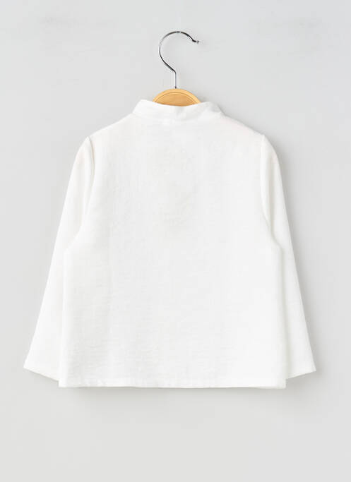 Cămașă croială dreaptă mâneci lungi alb P'TIT MÔME fille