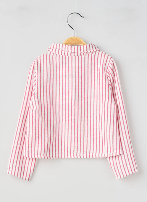 Cămașă croială dreaptă mâneci lungi roz P'TIT MÔME fille