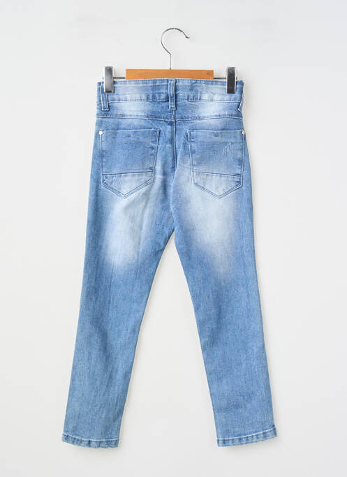 Blugi cu croială slim efect uzat decolorat mărime reglabilă albastru MAGIC GIRL fille