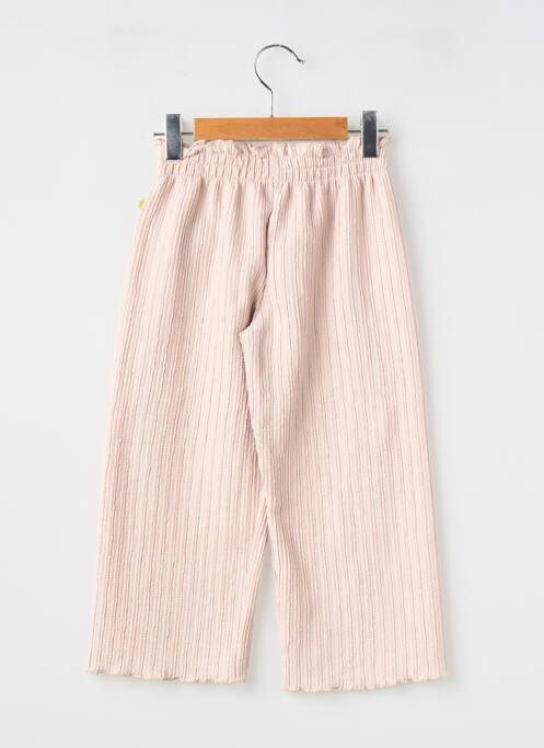 Pantalon larg mărime normală talie elastică bej P'TIT MÔME fille