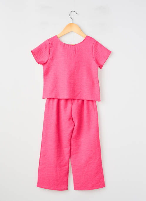 Set pantaloni tip de tricou roz P'TIT MÔME fille