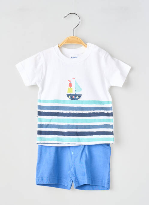 Set șort croială dreaptă albastru BABY BOL garcon